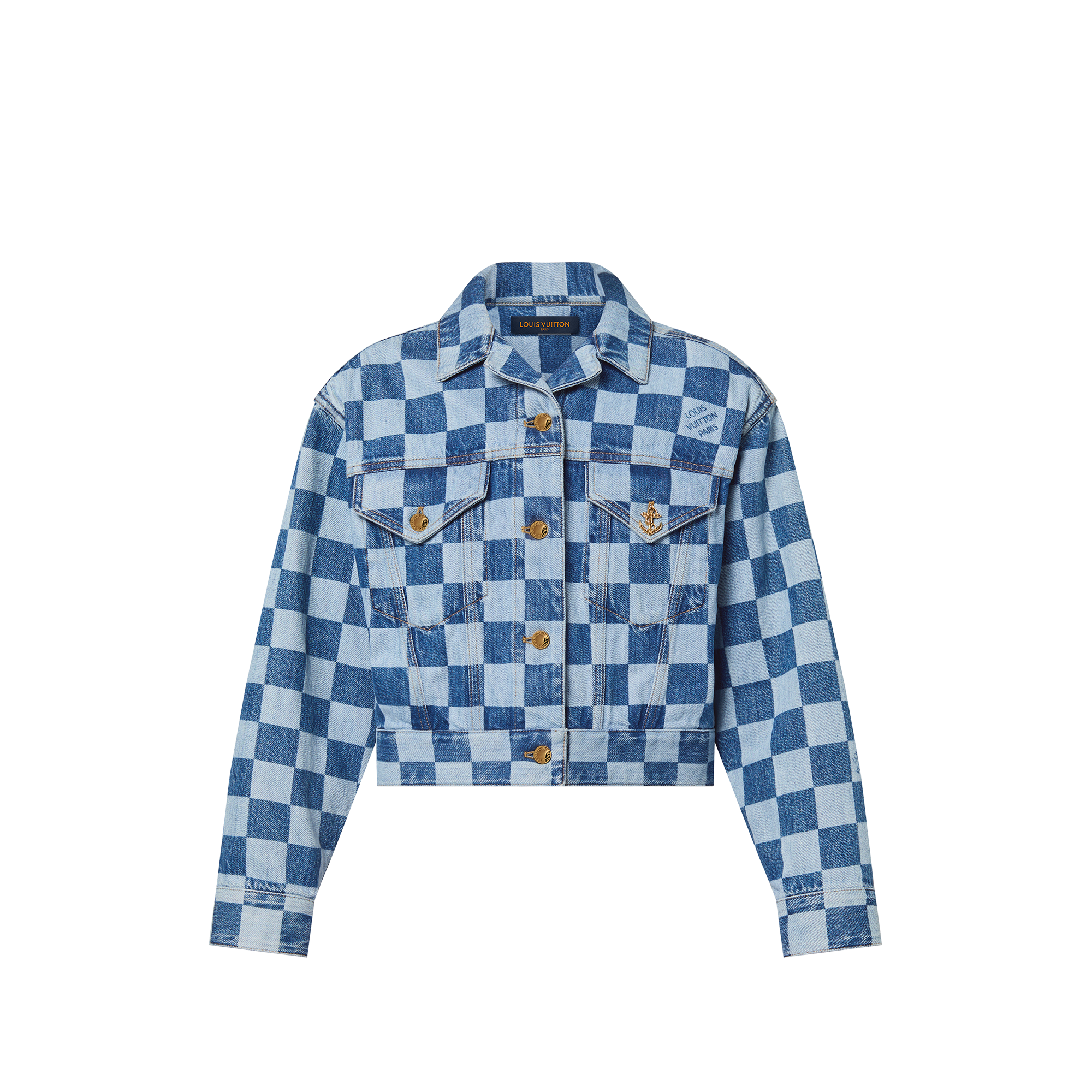 Plaid hot sale denim jacket